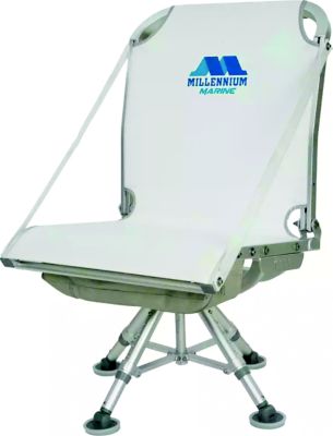 Millennium Outdoors D-400-WH 360° Swivel Deck Chair White