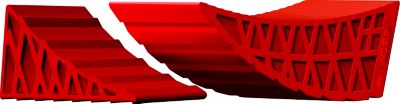 Valterra A10-0902 StayPut Two Axle RV Leveler Side-to-Side Red