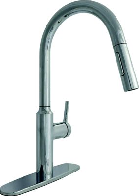 Valterra PF231365 Premium Slimline 8" Single Handle Pull Down Kitchen Faucet Chrome