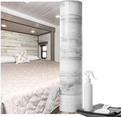 Morcon 467328 Genesis Revive Wall Covering Kit Whitewash Planked Wood 2' x 50'