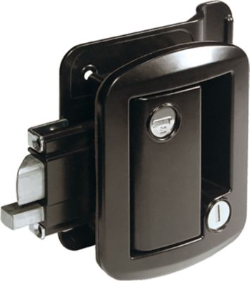 Fasteners Unlimited TTL-43610AL-2006-1PK Global Classic Pro RV Entrance Door Lock Black