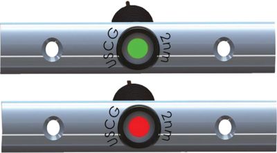 Taco Metals F38-6810B-1 4" LED Navigation Light Set Rub Rail Mount