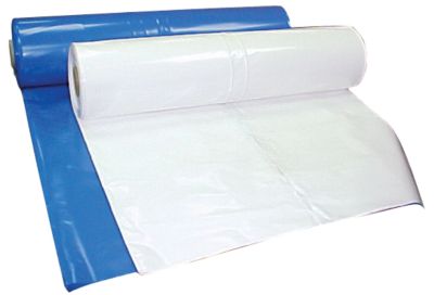 ShrinkWrap 13004990 Balcan 24WH White Poly Shrink Film 24' x 248' Roll 200# Break Strength