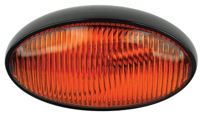 Fultyme RV 590-1120 FulTyme RV Oval Porch/Utility Light w/o Switch, Yellow/ Black housing