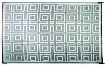 Fultyme RV 6 X 9 TOUPE/LIGHT GREY Outdoor Patio Mat 6' x 9' Reversible