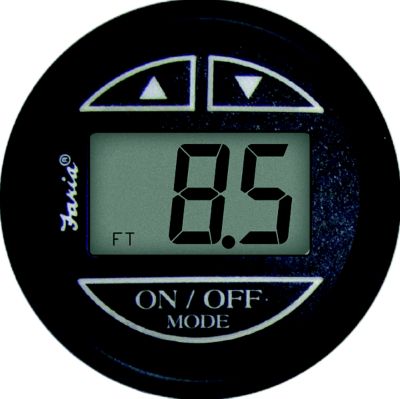 Faria Instruments F12850 Digital Depth Sounder with Transom Transducer
