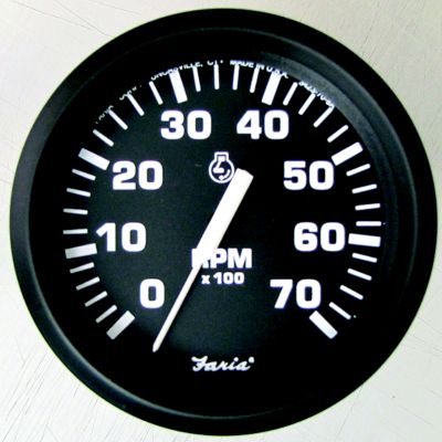 Faria Instruments F32804 Euro 4" Tachometer 6000 RPM Gas Inboard I/O