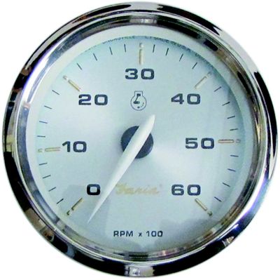 Faria Instruments F39004 Kronos Series Tachometer Gauge 6000 RPM Gas Inboard I/O