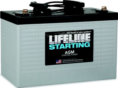 Batteries GPL-3100T Lifeline AGM Deep Cycle Marine RV Battery 12V Group 31