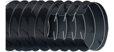 Shields Hose 16-402-3003-1 Series 400/402 Vinylvent Marine Ducting Hose Black