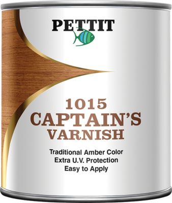 Pettit Paint 8710106 Captain's Varnish Marine Wood Finish 1 Gallon