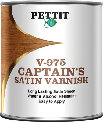 Pettit Paint 8797508 Captain's Satin Sheen Varnish Quart