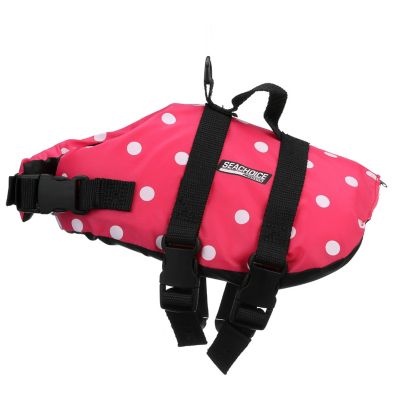 Seachoice DV-XS-86370 Seachoice 86370 Dog Life Vest - Pink Polka Dot, XS