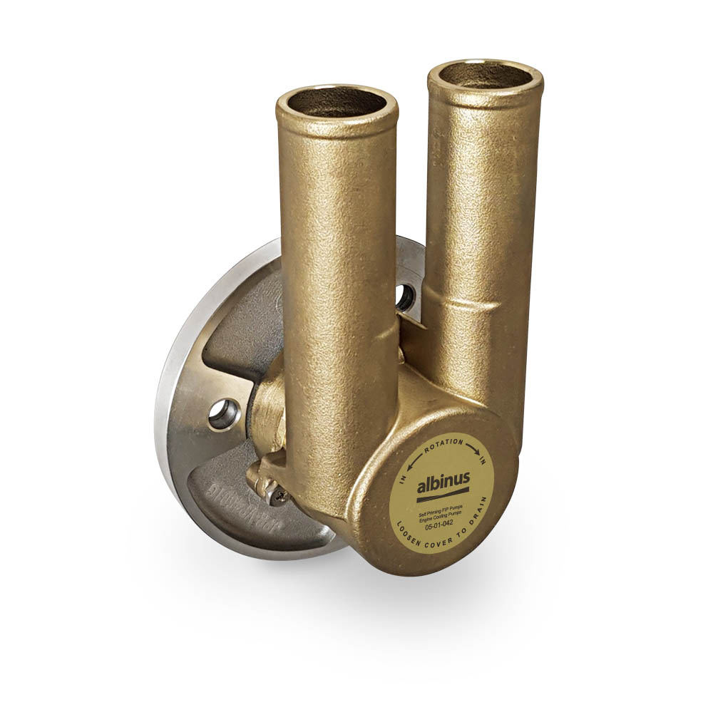 Albin 05-01-042 Engine Cooling Pump Beltless Crankshaft Pulley Mounted for Volvo Penta 8.1L