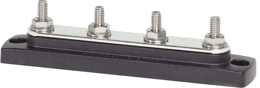 Blue Sea Systems 2303BSS Busbar 4x 1/4" Stud Common Distribution Bar
