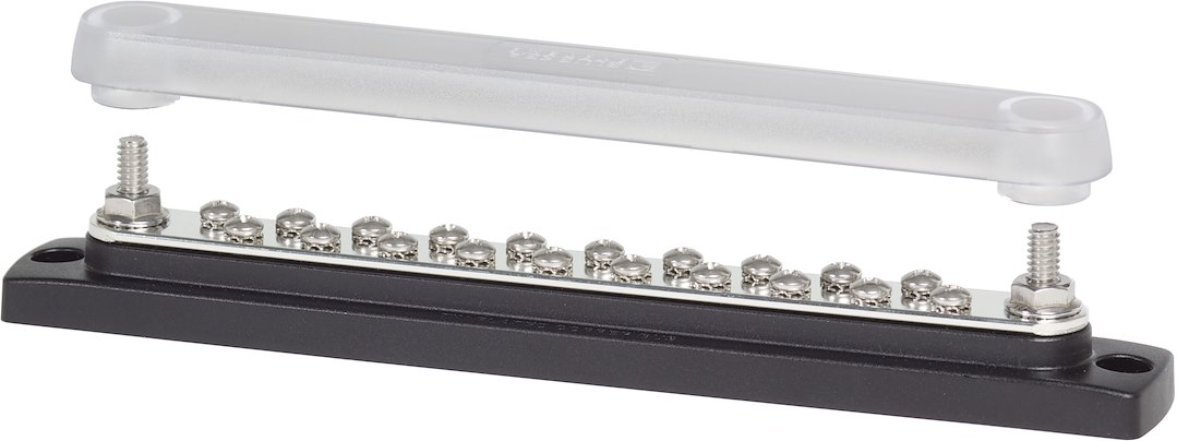 Blue Sea Systems 2312BSS Common 150A BusBar - 20 Gang with Cover