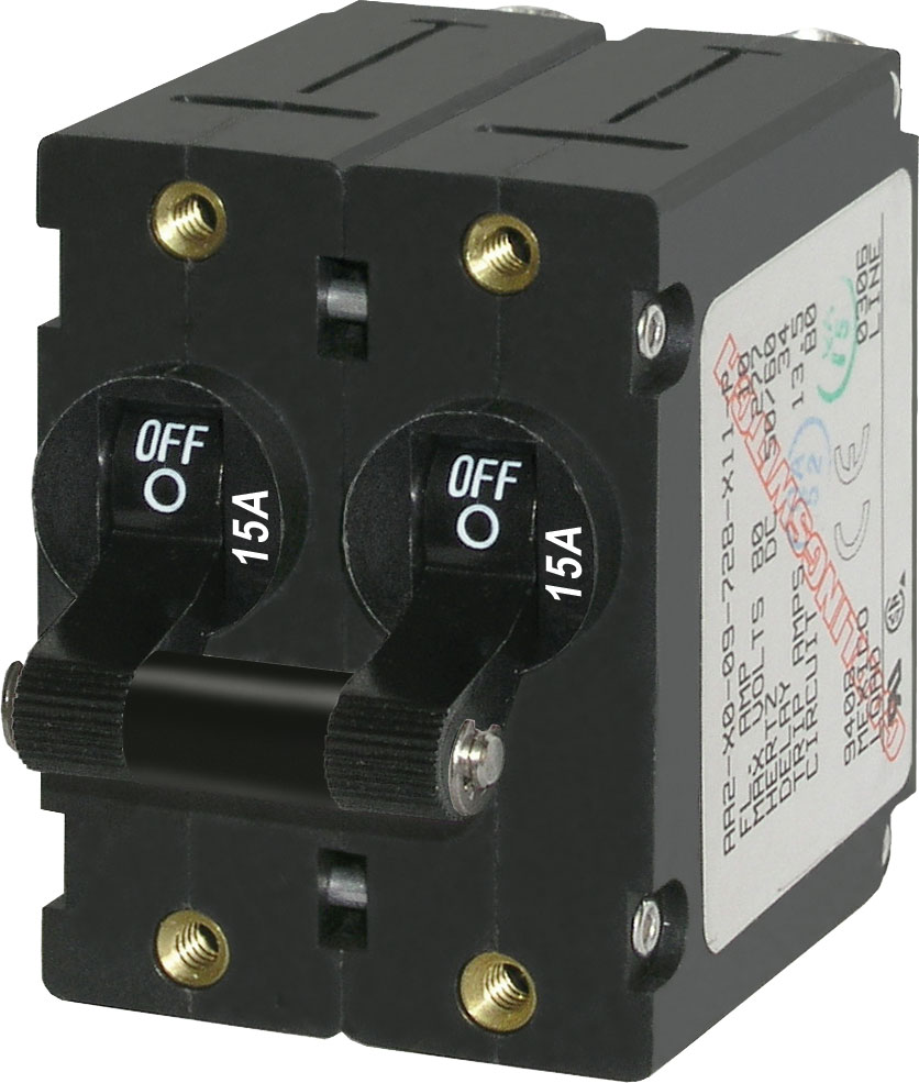 Blue Sea Systems 7234BSS Circuit Breaker Aa2toggle 15a Blk