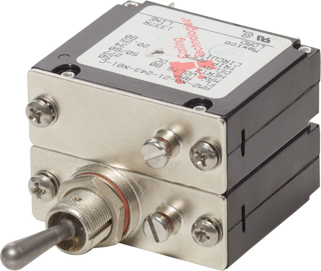 Blue Sea Systems 7317-BSS A-Series Toggle Circuit Breaker 50A Double Pole