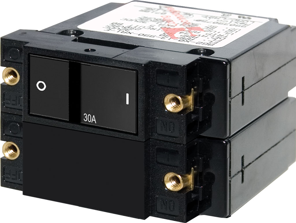 Blue Sea Systems 7414BSS A-Series Flat Rocker Circuit Breaker 30 Amp