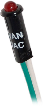 Blue Sea Systems 8066BSS LED Red 11/61" 120 Vac