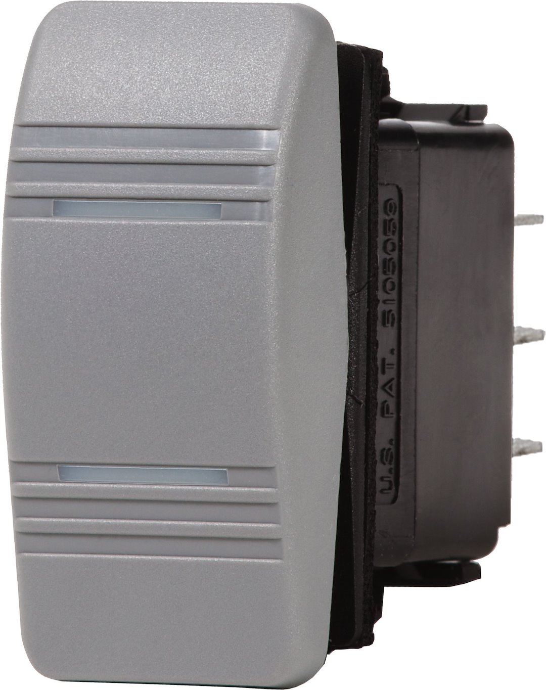 Blue Sea Systems 8220BSS Blue Sea 8220 Water Resistant Contura® III Switch, Gray, On-Off-On