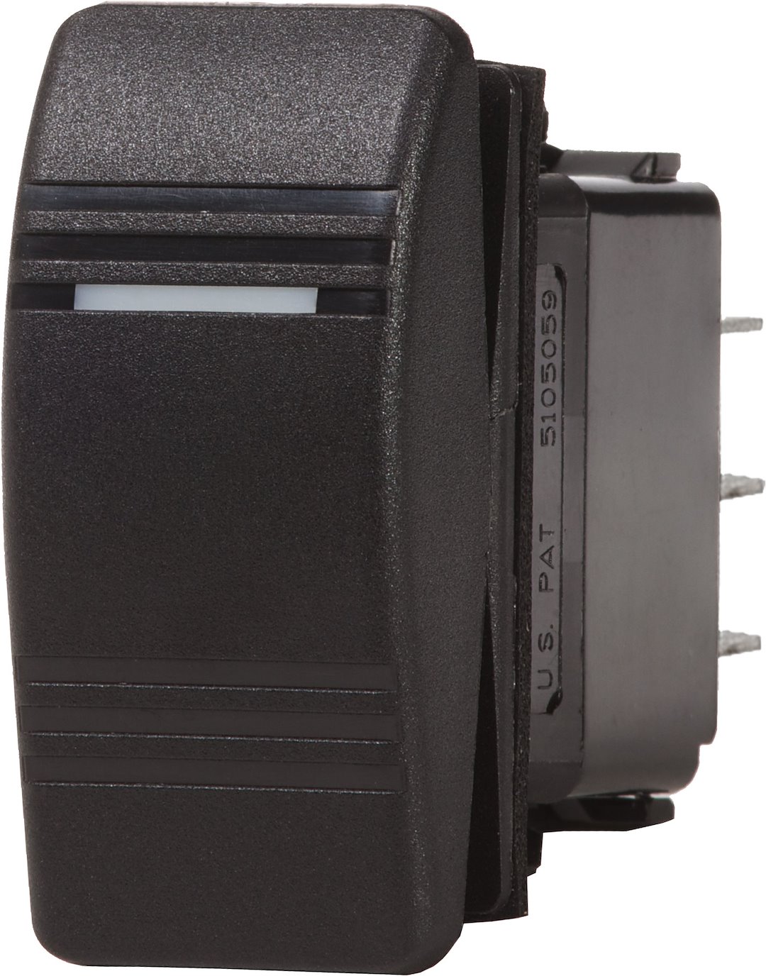 Blue Sea Systems 8284BSS Blue Sea 8284 Water Resistant Contura® III Switch, Black, (On)-Off-On