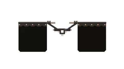 Bulletproof Hitches BPMUDFLAP Adjustable Receiver Mount Mud Flap System with Rock Screen