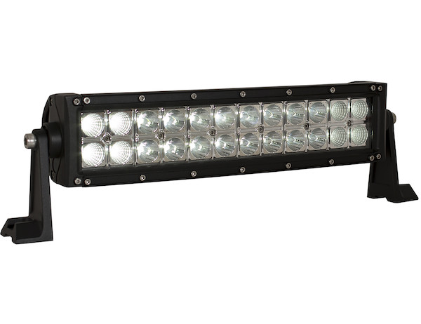 Buyers 1492171 14 Inch 6480 Lumen Led Clear Curved Combination Spotflood Light Bar