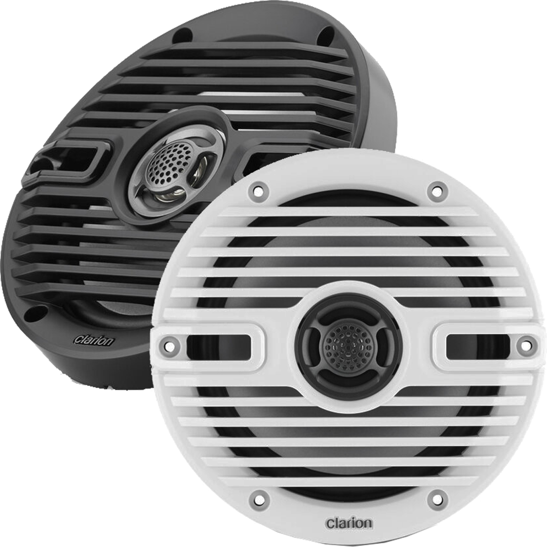 Clarion 010-03193-00 6.5-Inch Coaxial Marine Speakers 30W RMS