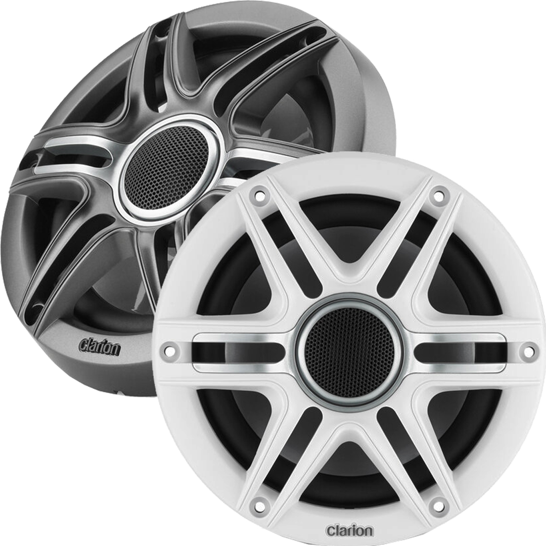 Clarion 010-03047-00 6.5-Inch Marine Coaxial Speakers 50W RMS