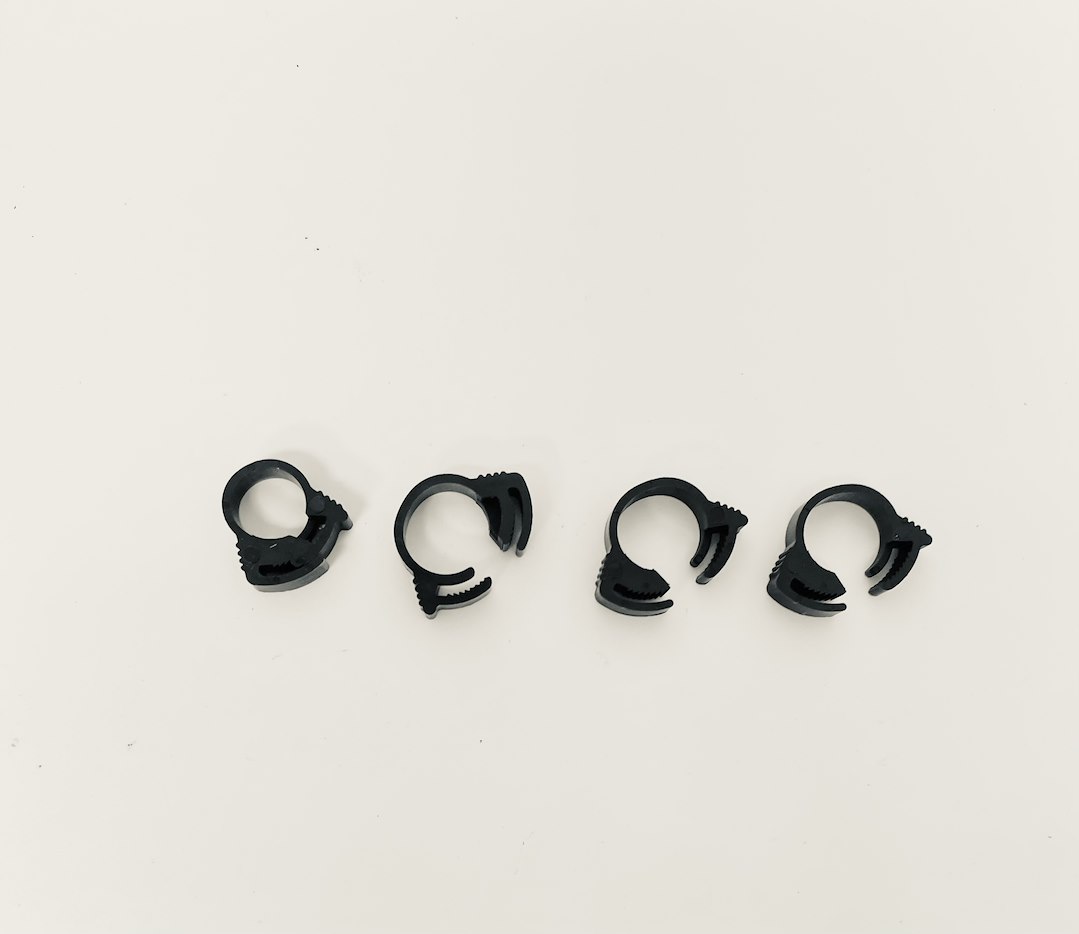 Helix Racing Products 111-2222 100PK NYLON RATCHET CLAMPS  11/32'