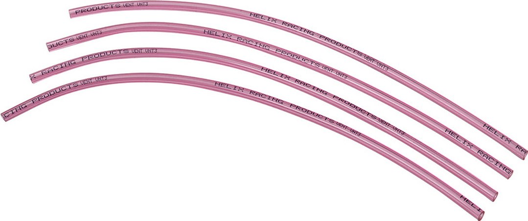 Helix Racing Products 316-5014 MIKUNI VENT LINE 14' TRANS PINK 4/P