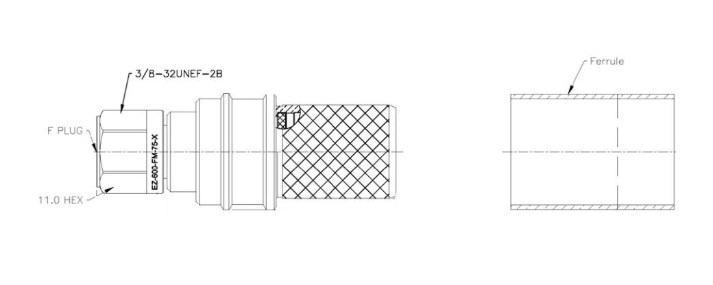 KVH S230608 CONNECTOR - LMR600