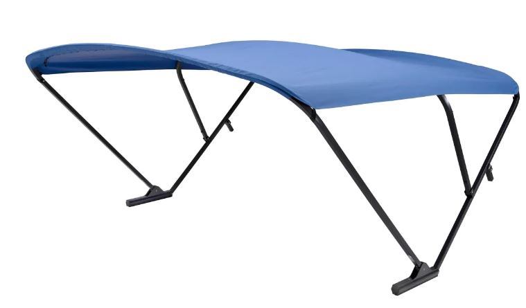 Lippert Components 2020000309 Power Bimini Top 10ft Pontoon Boat Shade Pacific Blue