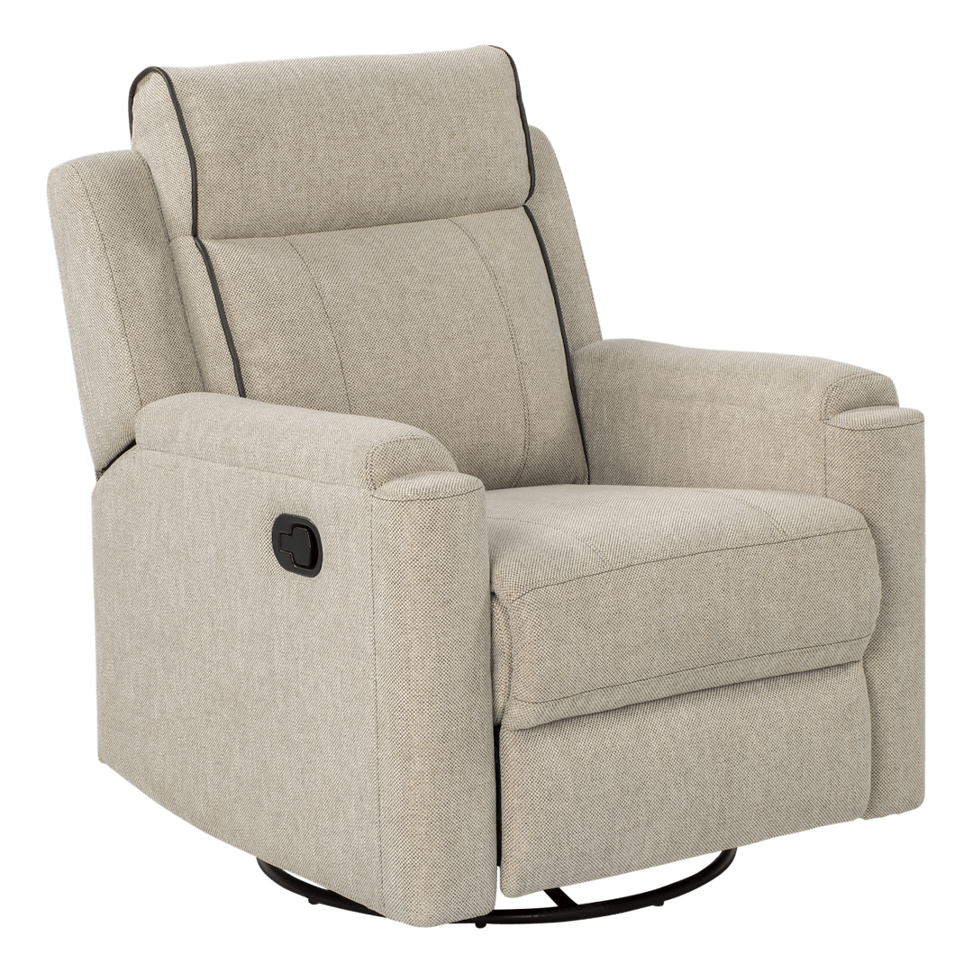 Lippert Components 2020129856 Swivel Glider Recliner with Headrest and Footrest