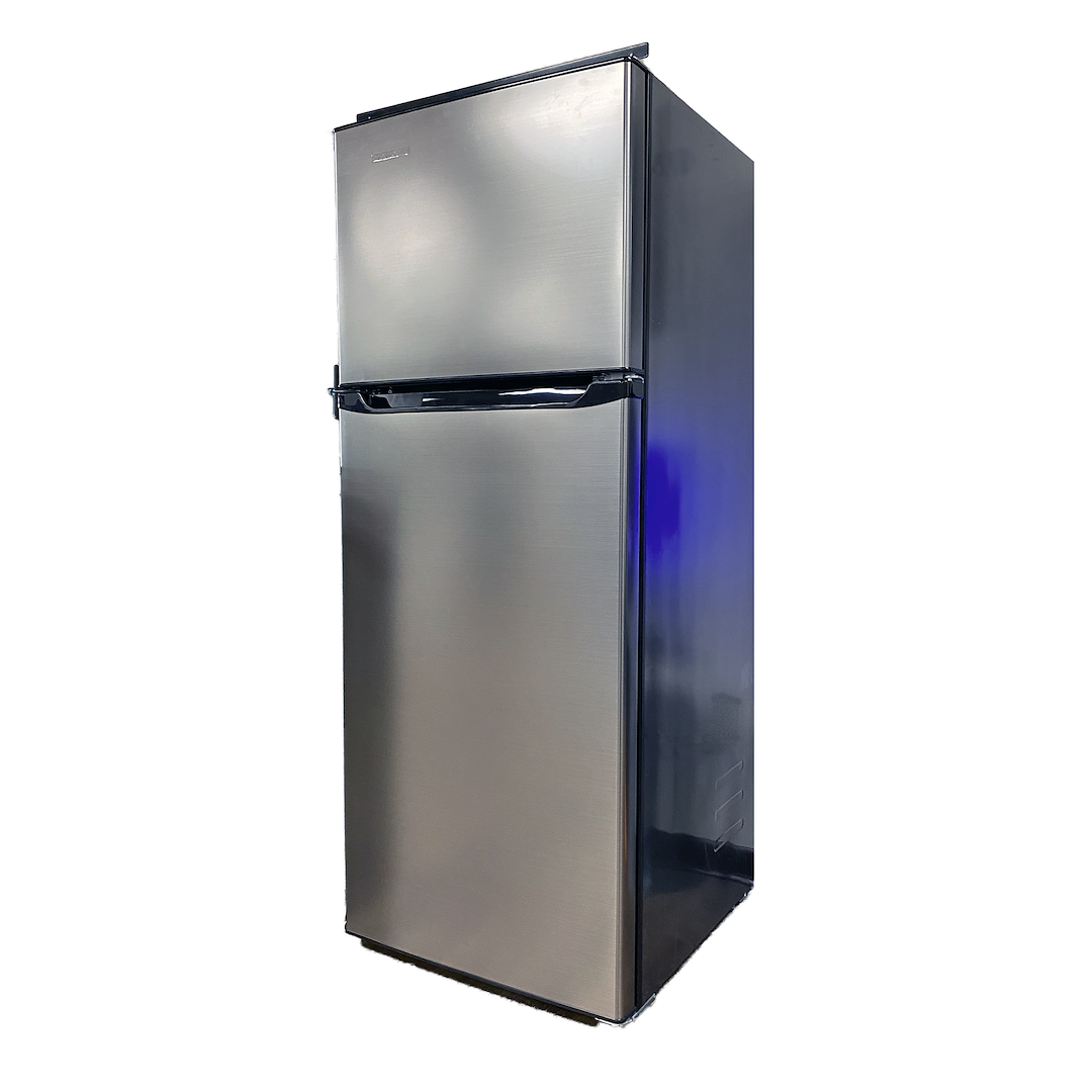 Lippert Components 2022302162 Cannon 12V RV Refrigerator 10.7 Cu Ft Black Stainless Left Hand