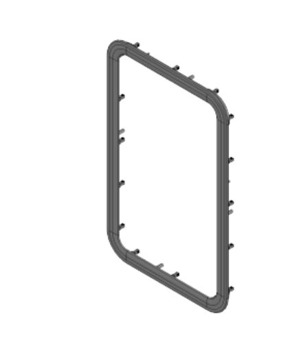 Lippert Components 711862 WINDOW FRAME; LOW PROFILE W/ SEAL;