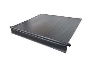 Lippert Components V000315207 13' Solera Manual Patio Awning Black Fabric with LED Light Kit