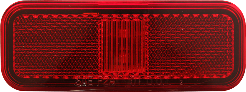 Optronics MCL40RBBP 2LED RED MARKER LIGHT W/REFLEX LENS