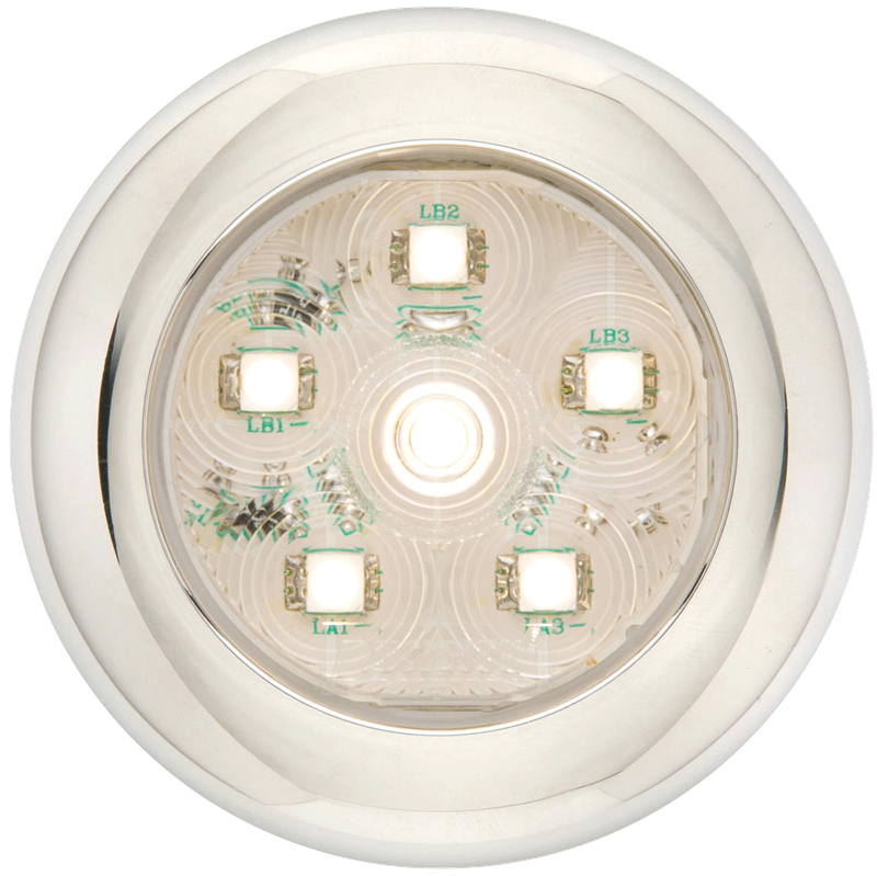 Optronics UCL60CB LED ROUND UTILITY; 6 DIODE; CLEAR