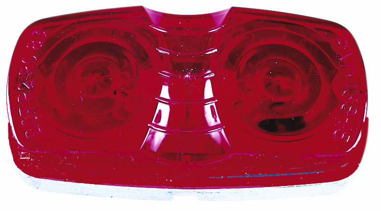 Peterson Fluid V138R Peterson V138R Clearance Light Two Bulb Red