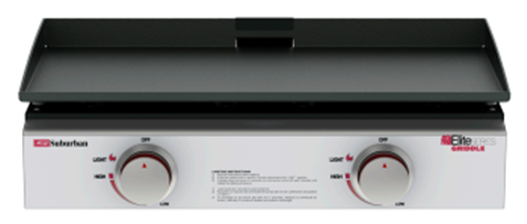 Suburban Mfg 4063A 23-Inch Portable RV Griddle with Dual Burners