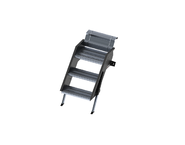 Suburban Mfg 4104A 3-Step Manual Folding RV Entry Steps Wide 23.5 Inch