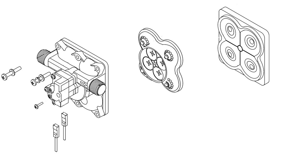 Shurflo 9480004 Complete 55-PSI Pumphead Assembly