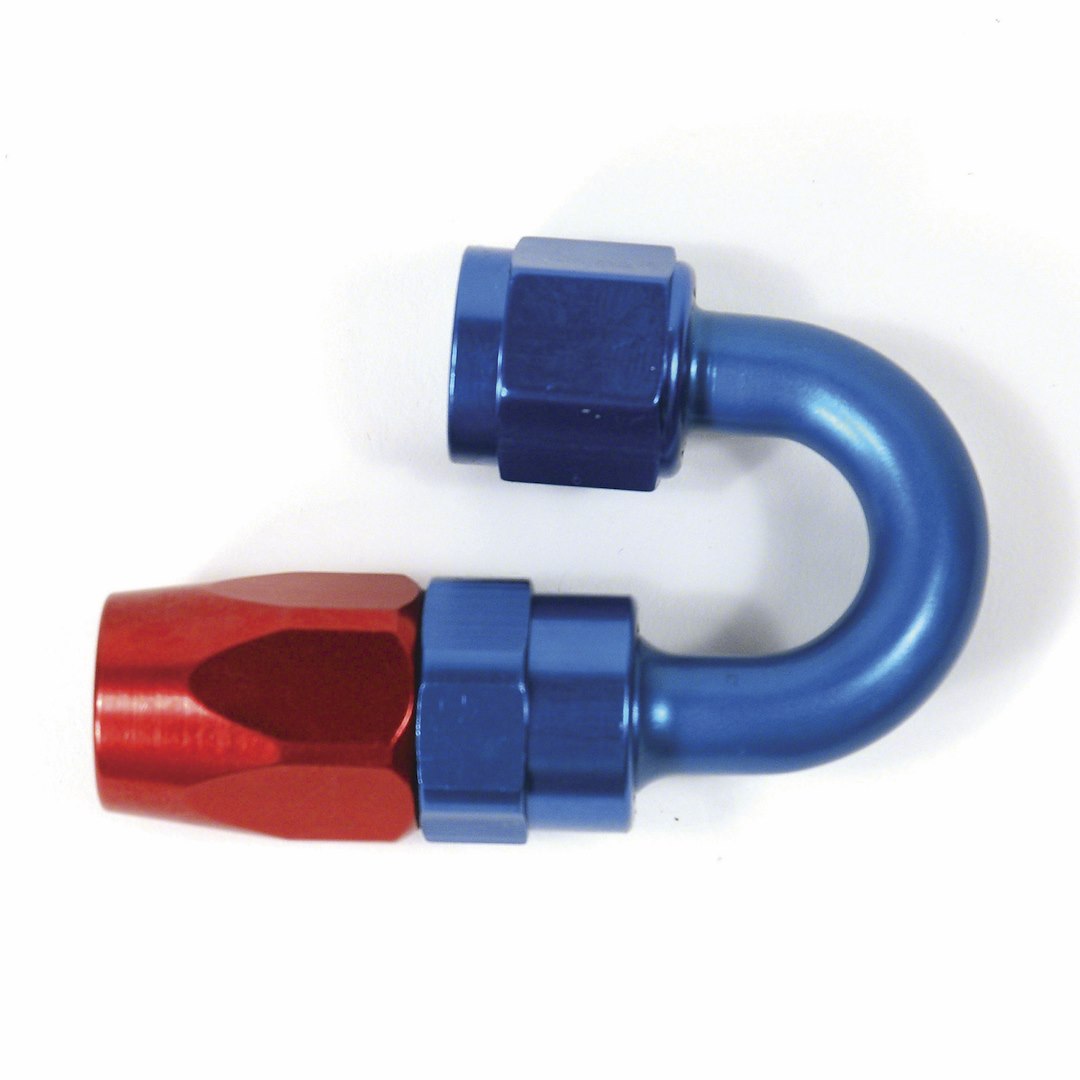 SPEEDFX 520880 -8AN 180 Degree Push-On Hose End Red/Blue