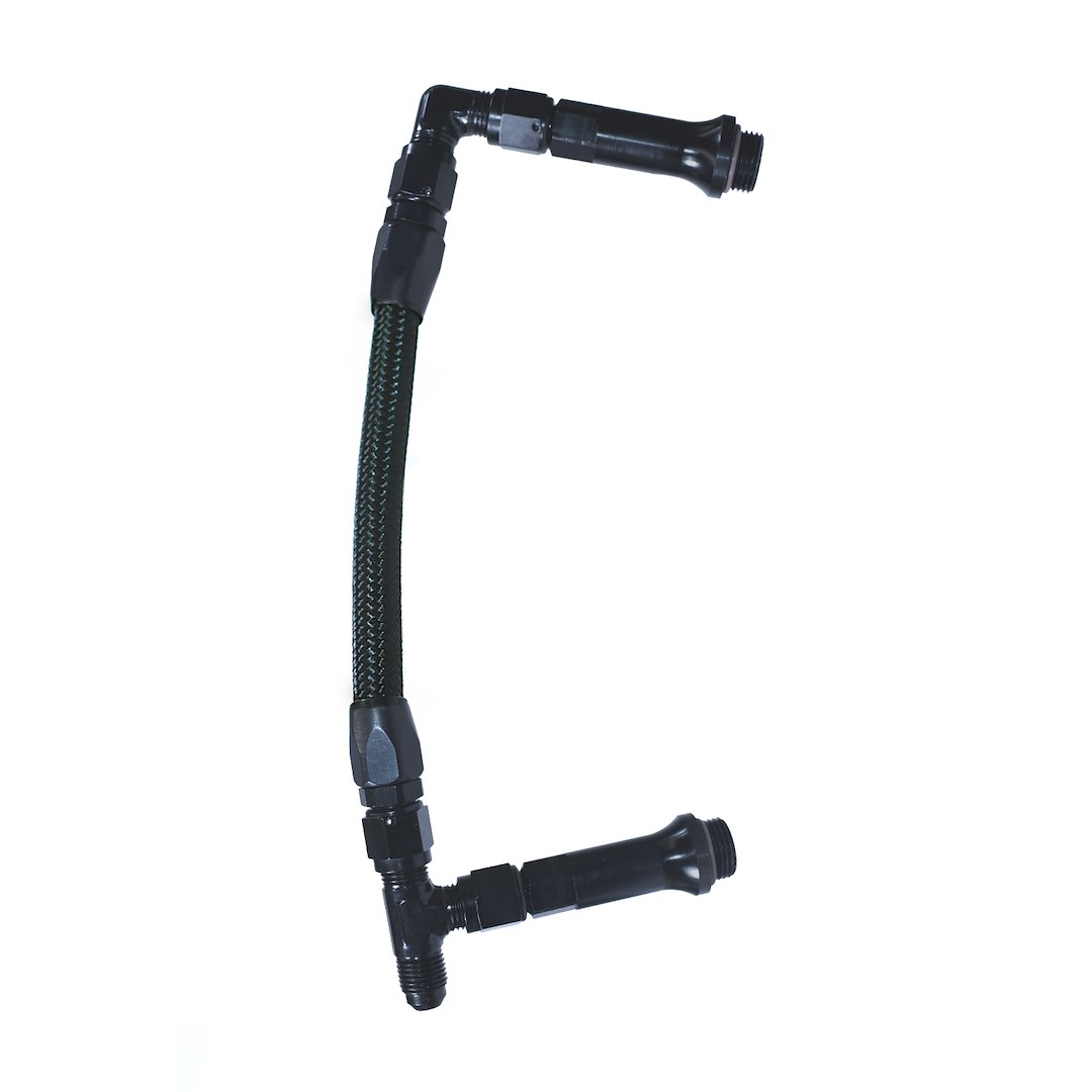 SPEEDFX 575106BK Dual Inlet Fuel Line Kit for Holley Ultra HP Carburetors -6AN to 3/8 NPT