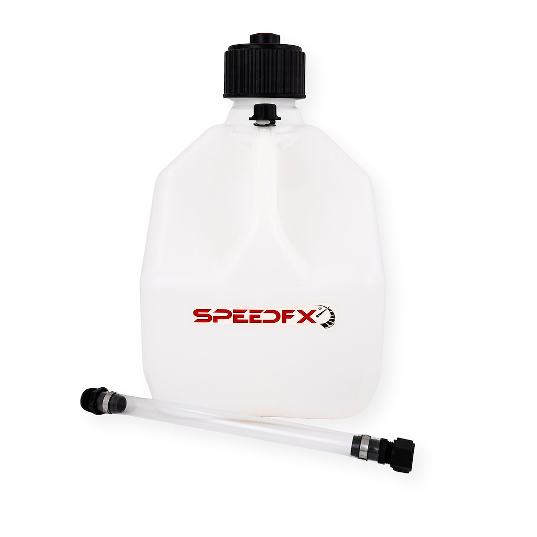 SPEEDFX 8731 3 Gallon Utility Jug with Hose and Cap White