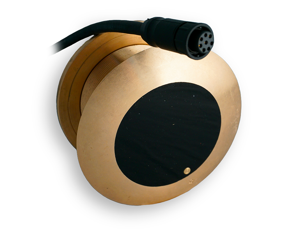 Si-Tex BT87H1KW-12 Bronze CHIRP Transducer 1kW 12° Tilted Thru-Hull