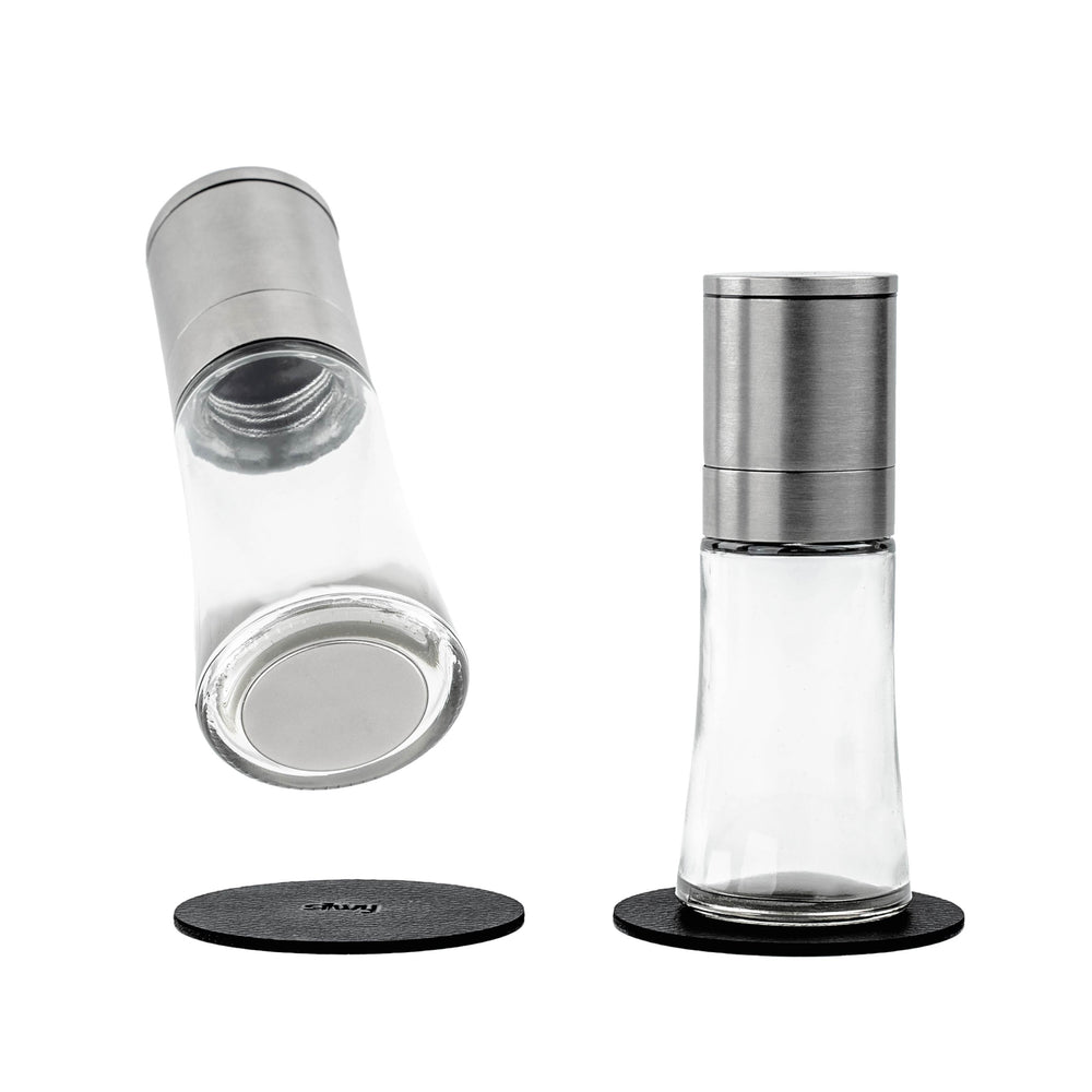 Silwy Drinkware GM-SP-4 Magnetic Spice Mill Set with Ceramic Grinders