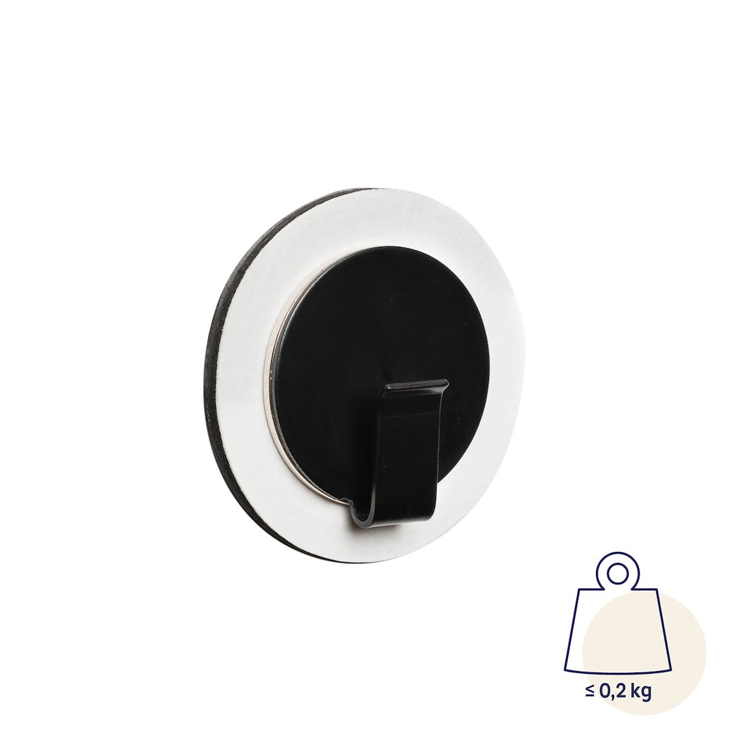 Silwy Drinkware H000-1BKW-1 Magnetic Hook Clever Black